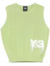 Y-3 Logo-jacquard Vest In Green