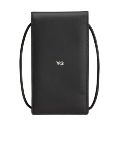 Y-3 Logo-lettering Phone Case In Black