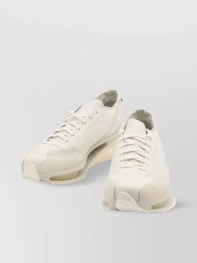 Y-3 Logo Mesh Chunky Sole Sneakers In Neutrals