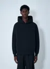 Y-3 Logo Motif Hooded Sweatshirt In Blue