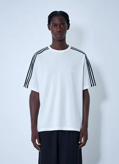 Y-3 Logo Motif T-shirt In White