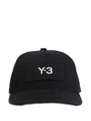 Y-3 Logo-patch Cap Hat In Black