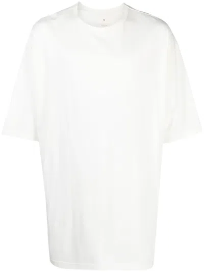 Y-3 Logo-patch Cotton T-shirt In 白色