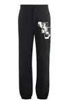 Y-3 Graphic Print Track Pants For Men And Women In Black