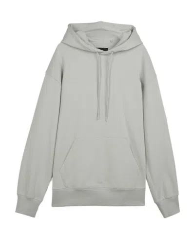 Y-3 Logo-patch Organic Cotton Hoodie In Gray