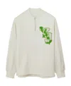 Y-3 Logo-patch Organic Cotton Sweatshirt In White
