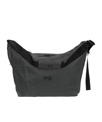 Y-3 Logo Patch Shoulder Bag In Black