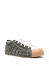 Y-3 Logo-patch Lace-up Sneakers In 绿色