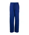 Y-3 Logo-patch Track Pants In Blue