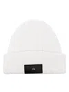 Y-3 Logo-patch Wool-blend Beanie In Yellow