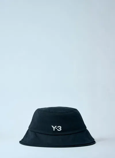 Y-3 LOGO PRINT BUCKET HAT