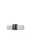 Y-3 Logo-print Buckle Belt In White