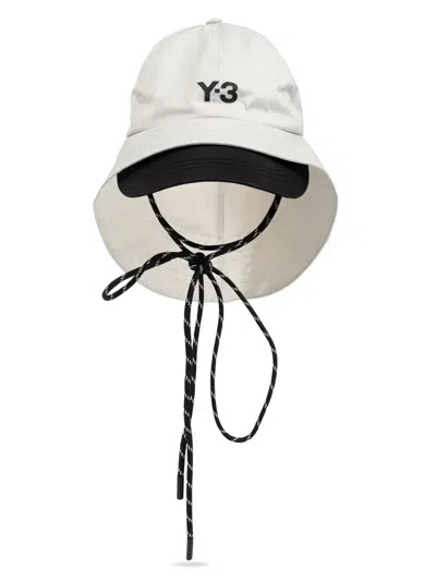 Y-3 Logo-print Cap In 白色