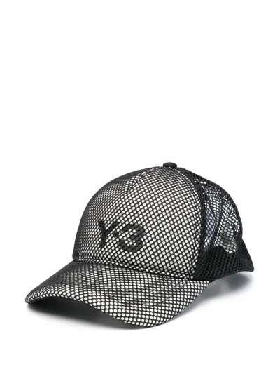Y-3 Logo-print Cap In Black