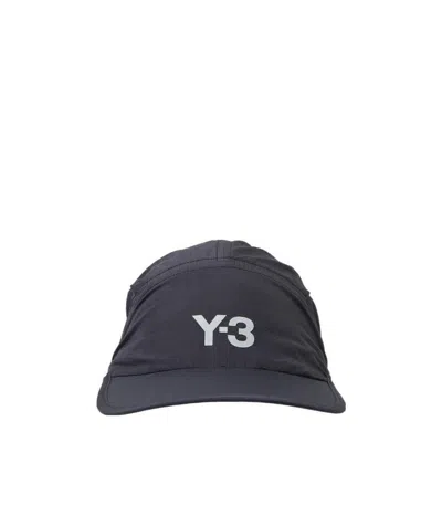 Y-3 Logo-print Cap In Black
