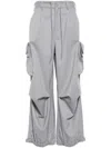 Y-3 Cargohose Mit Logo-print In Grau