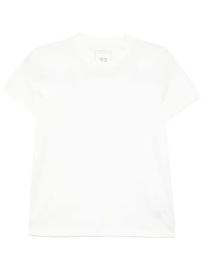 Y-3 Logo-print Cotton T-shirt In White