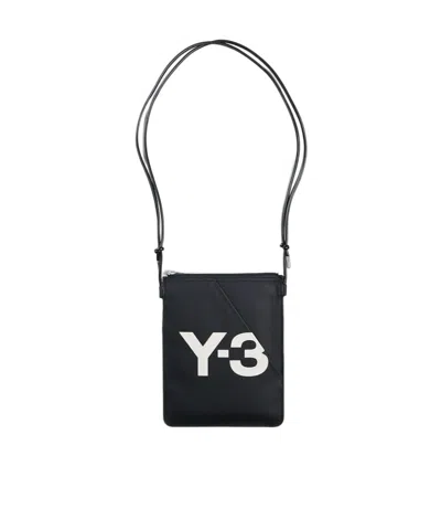 Y-3 Logo-print Cross Body Bag In Black