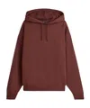 Y-3 Logo-print Drawstring Hoodie In Brown