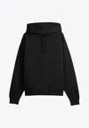 Y-3 Hooded Cotton Sweater With Graphic Print In Black