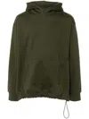 Y-3 Logo-print Hoodie In Green
