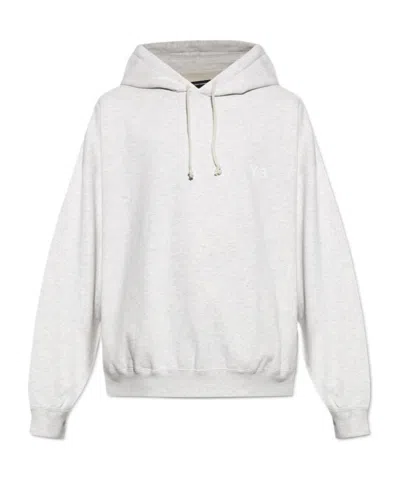 Y-3 Logo-print Hoodie In White
