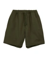 Y-3 Logo-print Jersey Shorts In Green