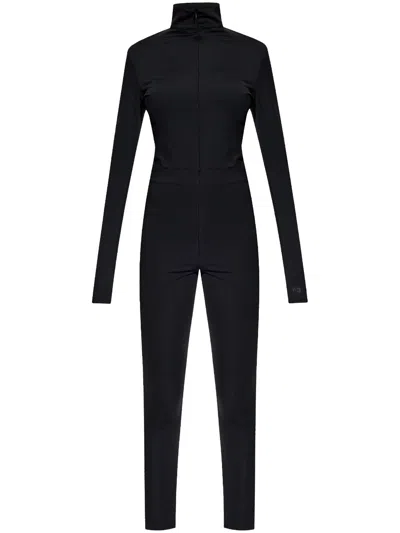 Y-3 Logo-print Jumpsuit In Black