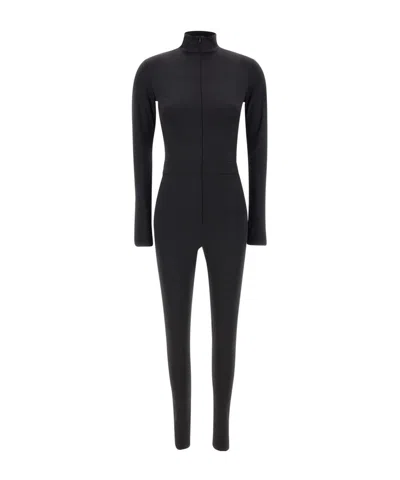 Y-3 Logo-print Jumpsuit In Black