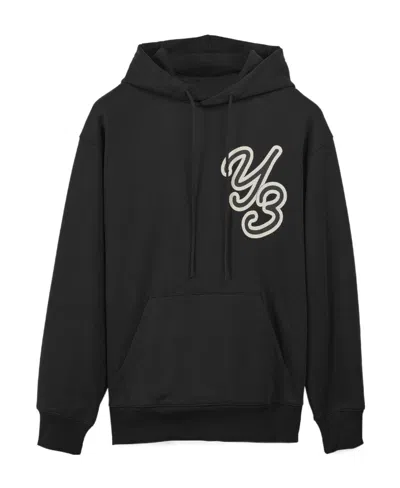 Y-3 Y-3 LOGO-PRINTED DRAWSTRING HOODIE
