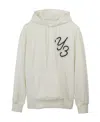 Y-3 Logo-print Organic Cotton Hoodie In White
