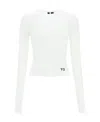 Y-3 T-shirt Aus Bio-baumwolle Mit Logo-print In White