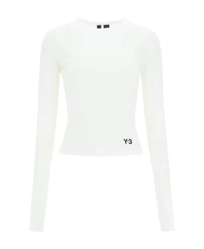 Y-3 Y-3 LOGO PRINTED CREWNECK T-SHIRT