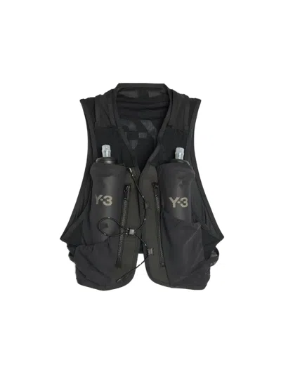Y-3 Logo-print Running Vest In Black