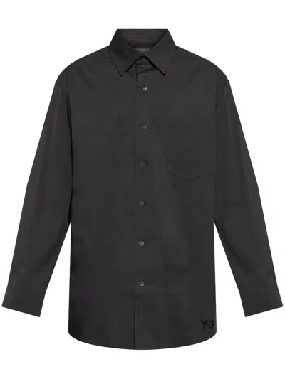 Y-3 Logo-print Shirt In Black