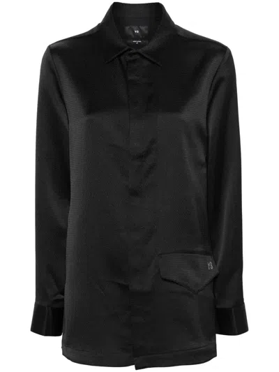 Y-3 Hemd Mit Logo-print In Schwarz