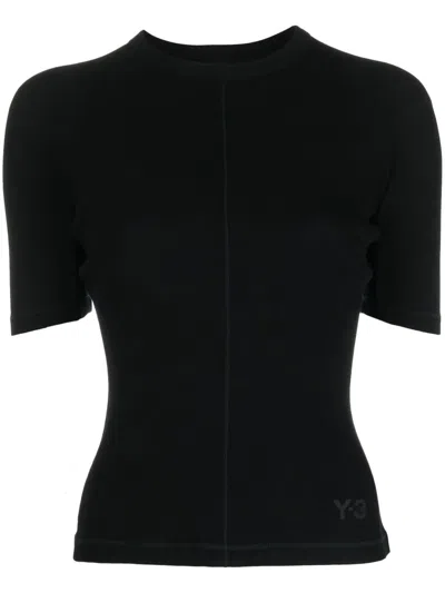 Y-3 Adidas Logo T-shrit In Black