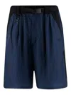 Y-3 Logo-print Shorts In Blue