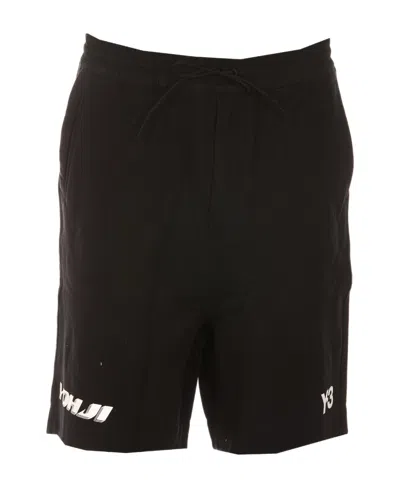Y-3 Logo-print Shorts In Black