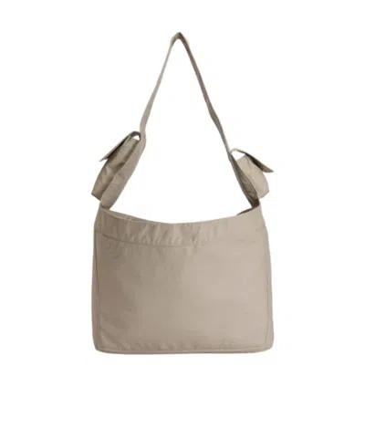 Y-3 Logo-print Shoulder Bag In Brown