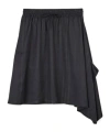 Y-3 Black Striped Midi Skirt In Black