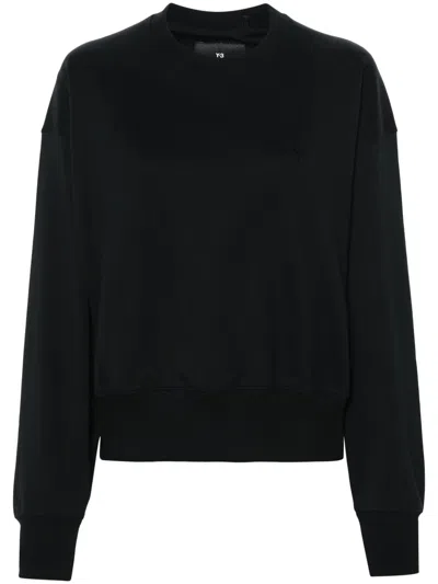 Y-3 Logo-print Sweatshirt In Black