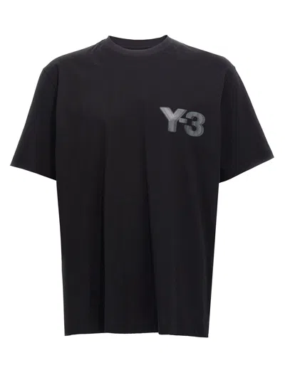 Y-3 Logo Print T-shirt In Black