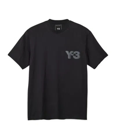 Y-3 Logo Short-sleeved T-shirt In Black