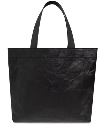 Y-3 Logo-print Tote Bag In Black