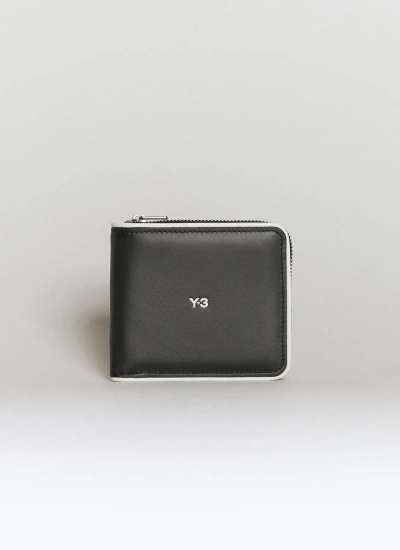 Y-3 Logo Print Wallet In Black