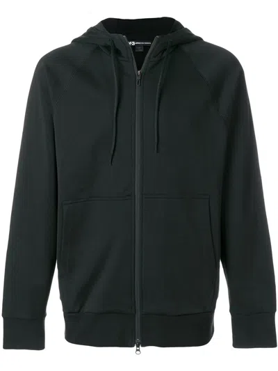 Y-3 Logo-print Zip-up "black" Hoodie