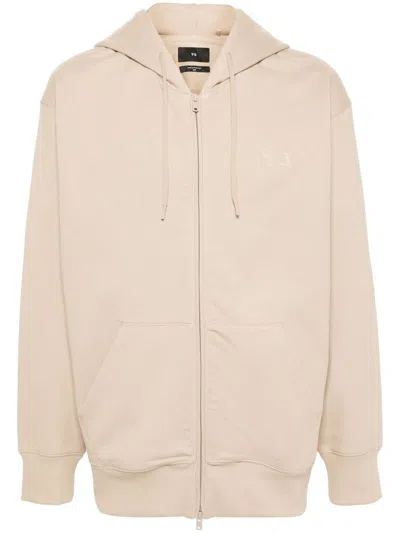 Y-3 Logo-print Zip-up Hoodie