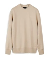 Y-3 Logo-printed Cotton-belnd Sweatshirt In Nude