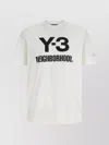 Y-3 Logo Printed Crew Neck T-shirt In White